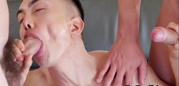 Straight guy talked into threesome gay sex by his step brother